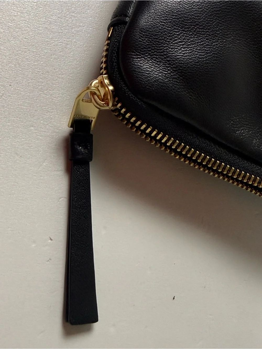 AllSaints Saff Laptop Tablet Leather Case MacBook All Saints Zippered Bag NWT